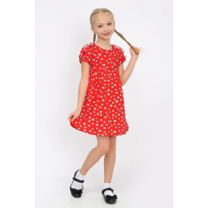 Платье детское "Лола-7" кулирка (р-ры: 98-134) красный