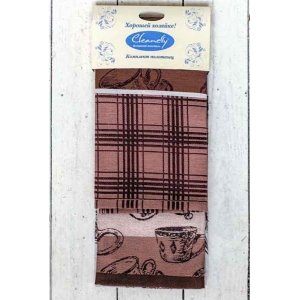 Кухонный набор из 2-х полотенец "Teiera" коричневый