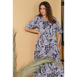 Платье женское "Танзания-1" кулирка (р-ры: 50-60) черный