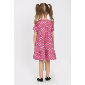 Платье детское "Ассоль-3" кулирка (р-ры: 86-116) розово-брусничный
