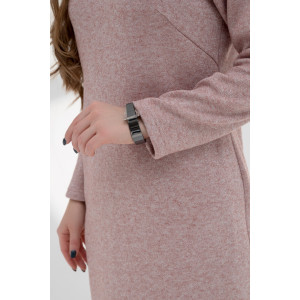 Платье женское ODIS-П447Б/БР трикотаж (р-ры: 46-52) кораллово-розовый