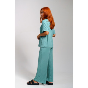 Костюм двойка женский 896 лапша (р-ры: 44-56) олива