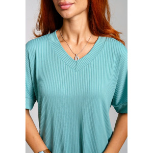 Костюм двойка женский 896 лапша (р-ры: 44-56) олива