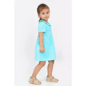 Платье детское "Амина-4" кулирка (р-ры: 86-116) голубой