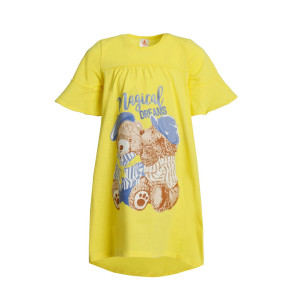 Платье детское "Машенька-2" кулирка (р-ры: 104-128) желтый