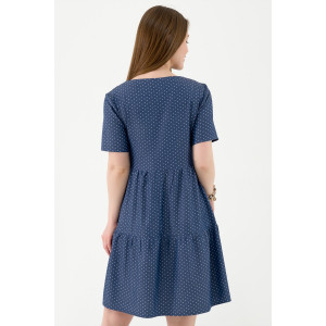 Платье женское ODIS-П377СИ плательная ткань (р-ры: 46-54) синий