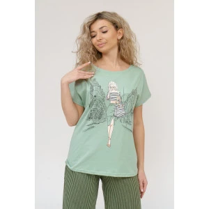 Костюм двойка женский К-041 кулирка (р-ры: 46-56) хаки Костюм двойка женский К-041 кулирка (р-ры: 46-56) хаки