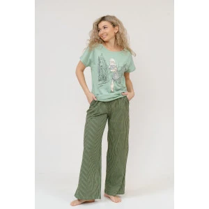 Костюм двойка женский К-041 кулирка (р-ры: 46-56) хаки Костюм двойка женский К-041 кулирка (р-ры: 46-56) хаки