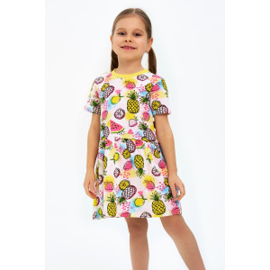 Платье детское "Витаминка" трикотаж (р-ры: 92-134) желтый