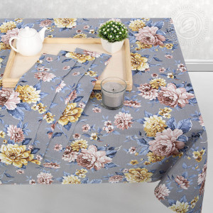 Набор столового белья (скатерть+полотенца) рогожка "Новелла"