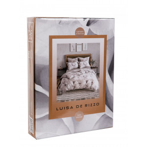 Постельное белье поплин премиум Luisa de Rizzo "Розы" 70959-1+70960-1