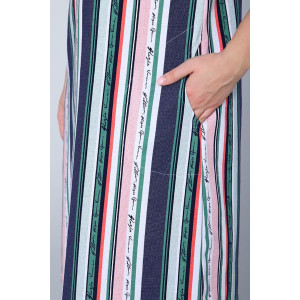 Платье женское "Кайла" Р-5093 кулирка (р-ры: 48-58) зеленый+белый верх