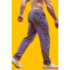 Брюки мужские 2237 "Леопард" кулирка (р-ры: 42-60) фиолетовый
