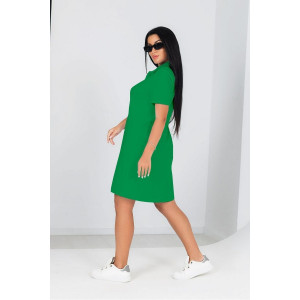 Платье женское "Polo" пике (р-ры: 48-62) зеленый