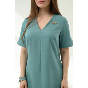 Платье женское ODIS-П457З лен (р-ры: 46-54) зеленый
