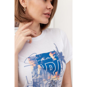 Костюм двойка женский "Парадиз И" кулирка+футер 2-х нитка (последний размер) индиго 50