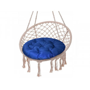 Подушка декоративная круглая для кресла файбер "Грета" василек