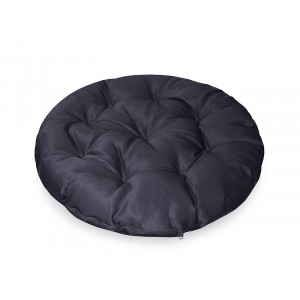 Подушка декоративная круглая для кресла файбер "Грета" темно-серый
