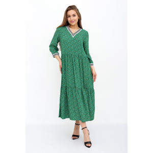 Платье женское "Ева З" трикотаж (р-ры: 44-54) зеленый
