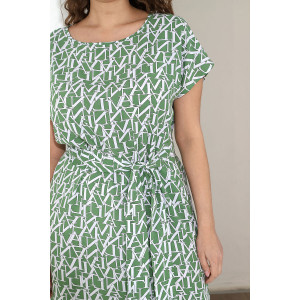 Платье женское "Эпсилон-1" штапель (р-ры: 48-58) зеленый
