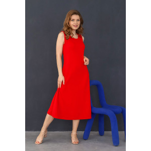 Платье женское "Антонина-2" креп (р-ры: 44-54) красный