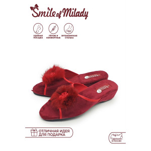 Тапки "Smile of Milady" DW-O-3-10-08 текстиль (р-ры: 36-41)