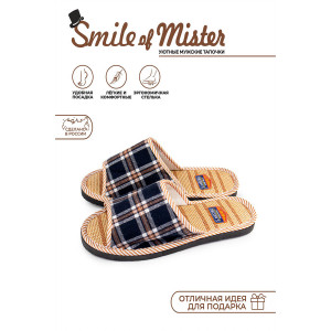 Тапки "Smile of Mister" А-89-001-11 текстиль (р-ры: 40-45)