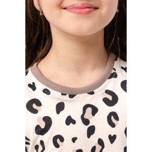 Платье детское "Стеша" трикотаж (р-ры: 92-134) молочный