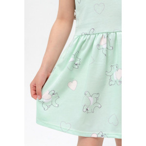 Платье детское "Баффи" трикотаж (р-ры: 92-134) зеленый