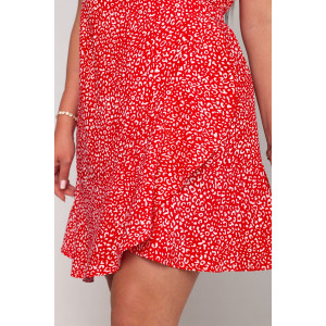 Платье женское "Камилла" Ш-12 штапель (р-ры: 44-54) красный