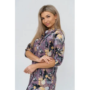 Туника женская Т-014 кулирка (р-ры: 46-64) кофейный Туника женская Т-014 кулирка (р-ры: 46-64) кофейный