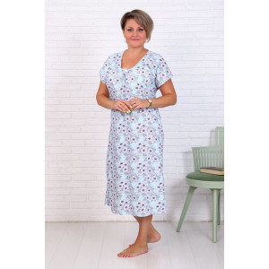 Сорочка женская "Натали-Г" кулирка (последний размер) голубой 50