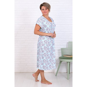 Сорочка женская "Натали-Г" кулирка (последний размер) голубой 50