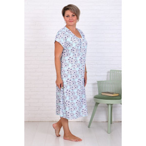 Сорочка женская "Натали-Г" кулирка (последний размер) голубой 50