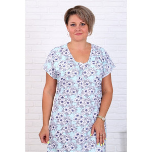 Сорочка женская "Натали-Г" кулирка (последний размер) голубой 50