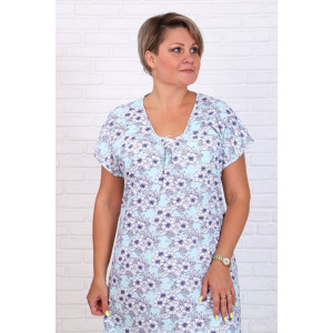 Сорочка женская "Натали-Г" кулирка (последний размер) голубой 50