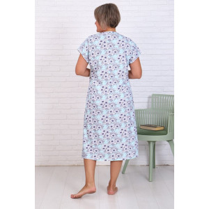 Сорочка женская "Натали-Г" кулирка (последний размер) голубой 50