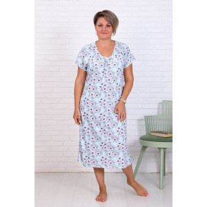 Сорочка женская "Натали-Г" кулирка (последний размер) голубой 50