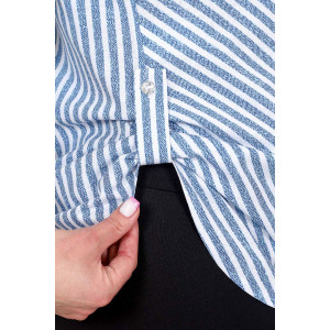 Блузка женская БЖ67 кулирка (последний размер) синий 48,54