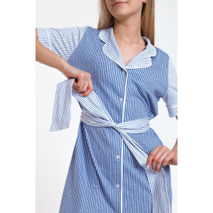 Халат-рубашка женский "Академия Джинсы" 157721 кулирка карде (р-ры: 44-52) джинса