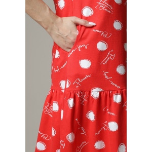 Платье женское П157 кулирка (р-ры: 48-64) красный