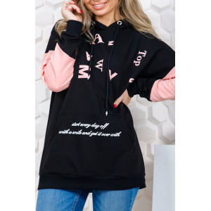 Толстовка женская 836 футер с лайкрой (последний размер) пудра 60