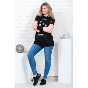 Толстовка женская 836 футер с лайкрой (последний размер) пудра 60