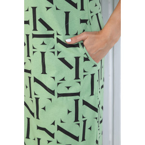 Платье женское "Феерия" кулирка (р-ры: 50-60) зеленый