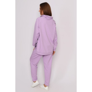 Костюм двойка женский "Sky" футер (последний размер) сиреневый 56
