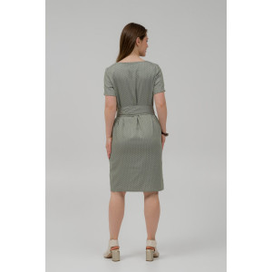 Платье женское ODIS-П463ОЛ трикотаж (р-ры: 46-52) оливковый