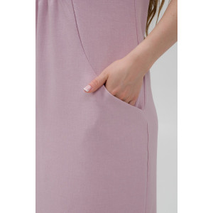 Платье женское ODIS-П462ПУ трикотаж (р-ры: 46-56) пудра