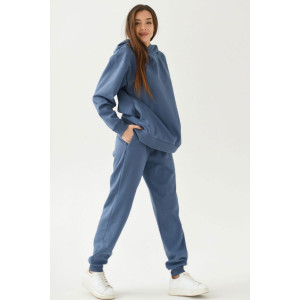 Костюм двойка женский "Азарт" футер с начесом (последний размер) синий 52,54