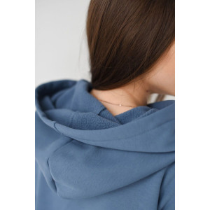 Костюм двойка женский "Азарт" футер с начесом (последний размер) синий 52,54