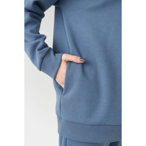 Костюм двойка женский "Азарт" футер с начесом (последний размер) синий 52,54